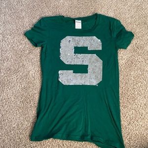 VS PINK MSU T-Shirt XS